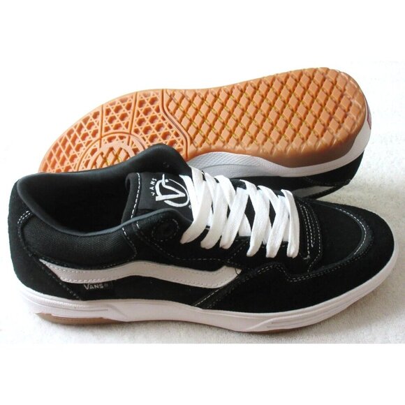 Vans Men's Rowan Zorilla 2 Black White Suede Canvas Skate Shoes sizes NIB - Picture 2 of 5